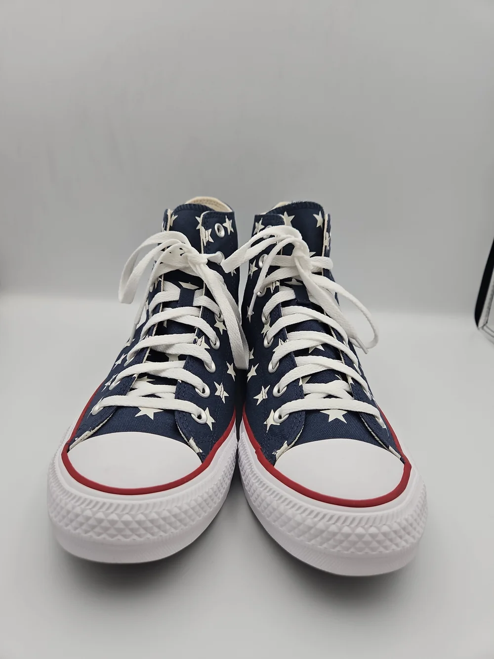 Converse High-Top Star Canvas Sneakers - Navy & White - Picture 2 of 8